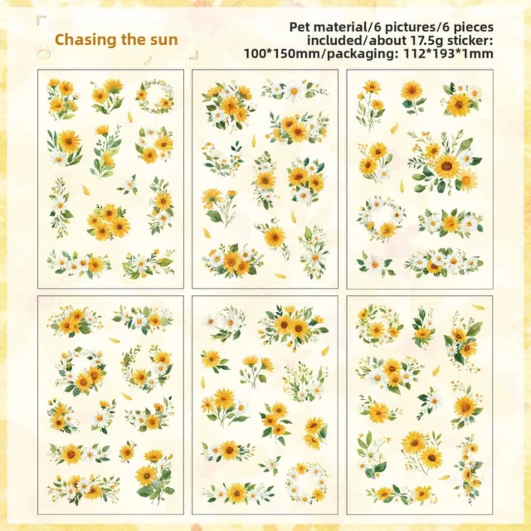Planillas de stickers - Solar embrace