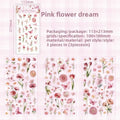 Planillas de stickers - flores rosas